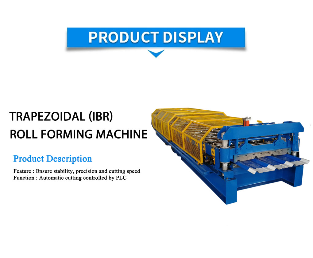 Trapezoidal roofing sheet Roll Forming Machine